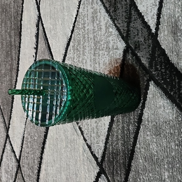 STARBUCKS 2021 JEWELED EMERALD GREEN VENTI TUMBLER - Picture 4 of 11